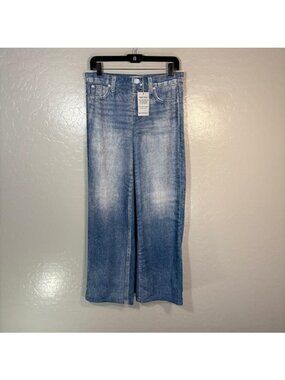 High-Rise Wide Leg Women's Jeans - Light Blue